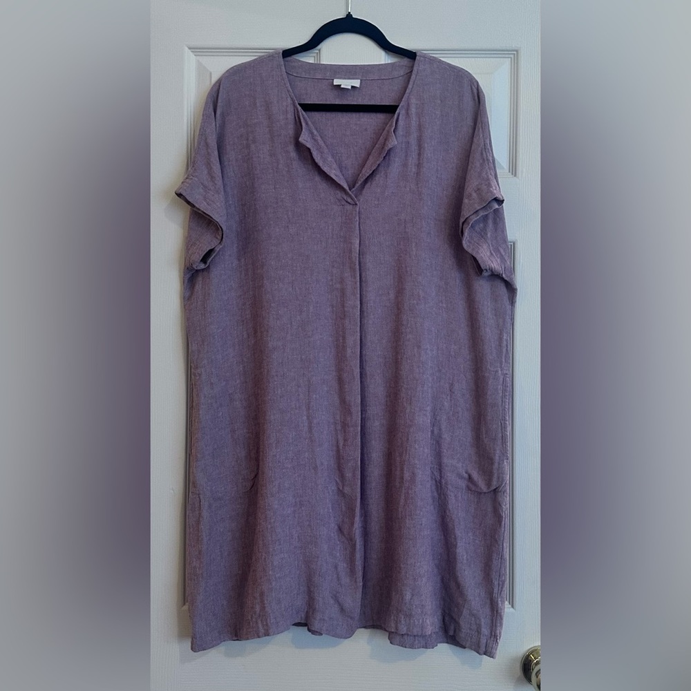 J.Jill Pure Jill linen V-neck Tunic dress